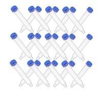SEWACC 200PCS Plastic Test with Leakproof Screw Caps Clear Sample Vials for Laboratory Sediment Analysis Clinical Testing and Secure Storage