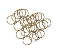 SEWACC 200Pcs Retro Style Key Chain Rings Flat Design Convenient Split Rings for DIY Crafts Jewelry Making Portable Keyrings Supplies