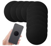 SEWACC 20pcs Black Magnet Self-adhesive Metal Plates for Phone Holder Car Accessories Magnetic Suction Tool