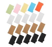 SEWACC 20Pcs Colorful Paper Binder Tabs Index Dividers for Ring Binders Study Accessory for Organizing Notebooks Reports Presentations and Planners