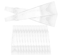 SEWACC 20pcs Cream White Lace Single Rose Flower Wrapping Bags Bouquet Sleeves for Florist Packaging Suitable for Mother's Day Valentine's Day Flowers