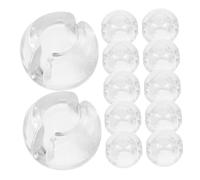 SEWACC 20pcs Curtain Bead Stop Buckles for Roller Blind Beaded Chain Durable Pom Material Window Chain Stops Fit for Vertical Blinds and Roller Shades Safety Enhancement Accessories
