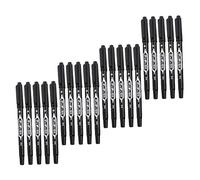 SEWACC 20Pcs Double Ended Oil Based Outline Drawing Markers for Office Supplies Smooth Writing Pens Suitable for Detailing Underlining and Artistic Use Black Ink