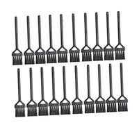 SEWACC 20pcs Multifunctional Keyboard Cleaning Brush Set Black Mini Dedusting Brush for Electronic Maintenance Computer and Paint Cleaning
