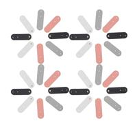 SEWACC 20pcs Pu Leather Cable Organizers Cord Keepers with Earphone Wire Clips, Reusable Cable Protectors and Tidy Straps for Travel, Office, Home and School Cord Management