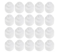 SEWACC 20pcs Push Pull Caps, 28mm Twisted Sport Bottle Caps, Replacement Push Pull Lids for Water Soda Bottles, 1. 37 X 1. 18 Inches, White