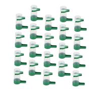 SEWACC 20pcs Small Automatic Bird Water Dispenser Plastic Bird Cage Water Drinker Bowl Spill-Proof for Parrots Parakeets Pigeons Container for Birdcage