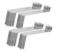 SEWACC 20pcs Stainless Steel Roof Tile Clips Anti-Skid Roof Seam Hooks for Secure Tile Fixing in Rain and Snow Weather for Storm Protection