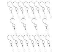 SEWACC 20pcs Swivel Hooks Wind Chimes Spinners 360 Degree Rotating Premium Stainless Steel Solid Practical Hangers for Living Room and Other Places