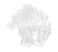 SEWACC 20pcs Transparent Clear Keycaps for Mechanical Keyboards High Transparency Backlit Key Caps with Rgb Light Transmission Gaming Replacement Covers Enhancing Typing Accuracy and