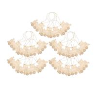 SEWACC 20pcs Unfinished Wood Train Pendants DIY Craft Cutouts Smooth Rustic Ornaments for Party Decoration and Handmade Woodworking Projects