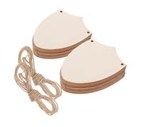 SEWACC 20pcs Unfinished Wooden Shield Cutouts for DIY Wood Projects Blank Wood Hanging Decor Medieval Party Favors Home Decoration Craft Supplies for Creative Crafting