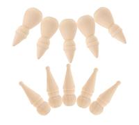 SEWACC 20pcs Unfinished Wooden Snowman Peg Dolls for DIY Christmas Crafting Durable Blank Figures for Creative Expression Art Projects and Holiday Decorations