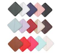 SEWACC 20pcs Vintage PU Leather Corner Bookmarks Flexible Square Page Marks with Elegant Retro Design Stylish Reading Accessories for Women Students Teachers Book Lovers