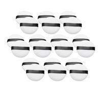 SEWACC 20pcs White Flannel Powder Puff Set 45x10mm Comfortable Makeup Pads Soft Face Cosmetics Puff for Loose Powder and Pressed Application Random Color Random Color