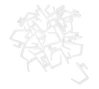 SEWACC 20pcs White Pegboard Hooks Shelving Accessories with Sleek Modern Finish for Versatile Garage Storage and Organization