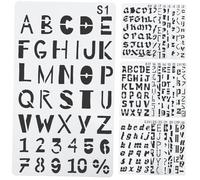 SEWACC 24 Sheets Reusable Hollow English Letter Stencils for Painting and Drawing Alphabet Templates DIY Crafting Odorless Hollow Painting Templates for Scrapbooking and Wall Art