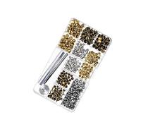 SEWACC 240 Set Double Sided Metal Snap Fastener Kit with Press Buttons Includes Fixing Tool and Clear Storage Box for DIY Leather Craft Belts Jackets Backpacks Shoes and Accessories