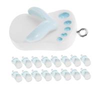 SEWACC 24pcs Resin Slipper Charms Girl Party Bag Fillers Keychain for Purse Decor Sneaker Keychain Cute Shoes Accessory