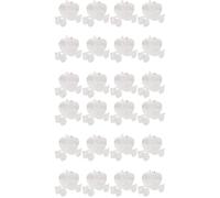 SEWACC 24pcs Transparent Carriage-shaped Candy Boxes for Wedding Birthday Party Hollow Heart Pumpkin Design Creative Treat Holders for Chocolates Biscuits and Desserts