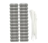 SEWACC 24pcs Washing Machine Filter Bag Cable Ties for Hair Catcher Mesh Filter for House Cleaning Tools for Delicates Wash Bags and Drain Hair Catcher