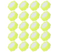 SEWACC 24pcs Yellow Flower-Shaped Finger Wetting Pads Sponge Moistener for Cash Counting, Non-Slip Fingertip Moisturizer for Office and Bank Paperwork, 2.68" Round Sponge Cups