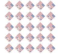 SEWACC 25pcs American Flag Body Tattoos Sticker with Removable Plastic Material for Independence Day and Soccer Party Decor Temporary Decals for Party Use