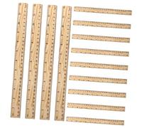 SEWACC 26pcs Bamboo Wooden Ruler for Sewing Tailoring DIY Crafting Dressmakers Measuring Tool with Texture and Lightweight Design