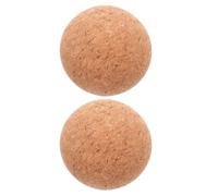 SEWACC 2Pcs 61Mm Wooden Cork Ball Stopper Soft Cork Beverage Bottle Sealer for Wine Decanter Whiskey Carafe Glass Jar Replacement Plug