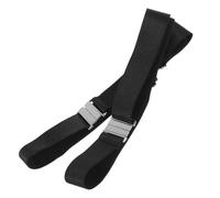 SEWACC 2pcs Adjustable Black Polyester Belts with Non-Slip Sock Keeper and High Elastic Adjustable Belt Buckles Lightweight Fine Workmanship Garter for Thigh Length Compression Stockings
