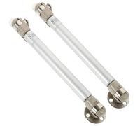 SEWACC 2pcs Aluminum Alloy Gas Pressure Rod Cabinet Hinges Retractable Lid Support for Box and Furniture Doors Space-Saving Rust-Resistant Stable Gas Struts for Cupboards