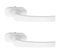 SEWACC 2pcs Aluminum Alloy Interior Window Crank Handles with Ergonomic Design, Secure Casement Locking Latch for Sliding and Aluminum Windows, Suitable for Home and Residential Use