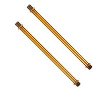 SEWACC 2pcs Antique Metal Wall Lamp Connecting Tube Double Headed Threaded Lamp Rod for Easy Installation Home Lighting Fixture Accessories