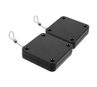 SEWACC 2pcs Automatic Sliding Door Closer with Silent Noiseless Operation Retractable Iron Pull Cord Anti-Theft Box for Bedroom Bathroom Office Use