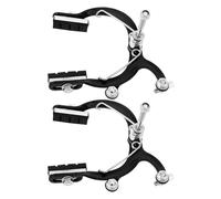 SEWACC 2pcs Bike Mechanical Disc Brake Caliper, Front Bike Brake Kit, Alloy Black Foldable, Quick Precise Stopping Power, for Folding Bicycles and Bicycle, City Commuters, Public Transit
