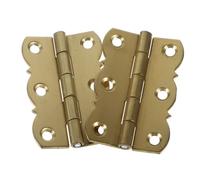 SEWACC 2pcs Brass Piano Hinges Heavy Duty Folding Bookshelf Hinges for Musical Instruments and Cabinets Durable Golden Accessories for Quiet Operation