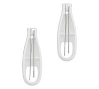 SEWACC 2pcs Button Hook Dressing Aid Tools for Buttoning Assistance and Ease Dressing, Acrylic and Steel Material, Suitable for Changing Clothing and Getting Dressed at Home