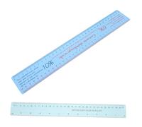 SEWACC 2pcs Ceramic Sculpture Clay Ruler with Shrinkage Measurement for Pottery Modeling Multi Functional Drawing and Measuring Tool for Ceramic Enthusiasts and Professionals