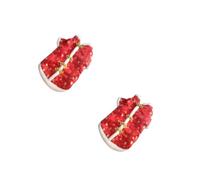 SEWACC 2pcs Chinese Style Knot Button Dog Coat Comfortable Autumn Winter Pet Costume Soft Red Xl Dog Clothes Small Large Breeds Traditional Gold Thread Closure Warm