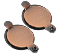 SEWACC 2pcs Copper Peep Hole Privacy Cover 16mm Door View Protector for Front Door Security, Apartment Essentials for Women, Anti-peep Peephole Cover Plate