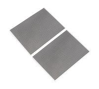 SEWACC 2pcs DIY Embossing Folders Vertical Stripe Texture Plastic Scrapbooking Decor for Handmade Cards Sturdy Crafting Tools with Clear Detailed Patterns for Paper Arts and Album Stamps