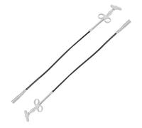 SEWACC 2pcs Drain Auger Spring 4 Claw Grab Hook, Stainless Steel Pp, Long Reach Clog Remover for Hair, Sink and Bathroom Drain Cleaning Tool