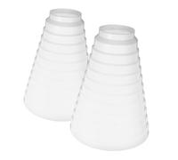 SEWACC 2pcs Duct Reducer Increaser for Range Hood Ventilation System Fitting for Duct Optimizes Airflow Easy Installation Durable Connector for Kitchen Use