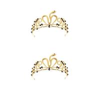 SEWACC 2pcs Egyptian Snake Headband Rhinestone Snake Crown Tiaras for Bride Wedding Party Queen Headpiece Birthday Halloween Costume Accessories for Women