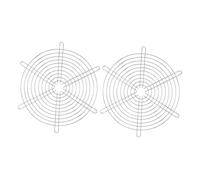 SEWACC 2pcs Exhaust Fan Protective Covers Silver Metal Wire Grill Guards Fan Dust Covers for Bathroom Ventilation Computer Cooling Safety Finger Guards