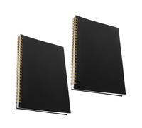 SEWACC 2pcs Finance Tracking Notebook with PP Cover - Expense and Income Ledger Book for Small Business and Personal Budgeting - Blank Horizontal Grid Pages for Bookkeeping and Money