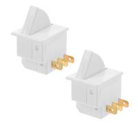 SEWACC 2pcs Fridge Door Light Switch Replacement Part for Refrigerator Interior Lamp with Instant Response and Metal and Plastic Construction Suitable for Kitchen and Household Appliance