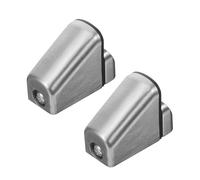 SEWACC 2pcs Glass Shelf Brackets for Bathroom and Office Smooth Edge Glass Panel Supports Easy Installation Fixed Mounting Clamps for Shower and Railing