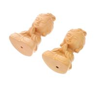 SEWACC 2pcs Handcrafted Huangyang Buddha Keychain Pendant Small Guanyin Ornaments Multifunctional Key Ring Adornments for Keys Bags Luggage Practical Feng Shui Accessories