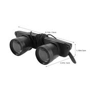 SEWACC 2Pcs Head-Mounted Fishing Glasses with 3X Magnification, Waterproof Wearable Binoculars for Outdoor Sports, Bird Watching, and Travel